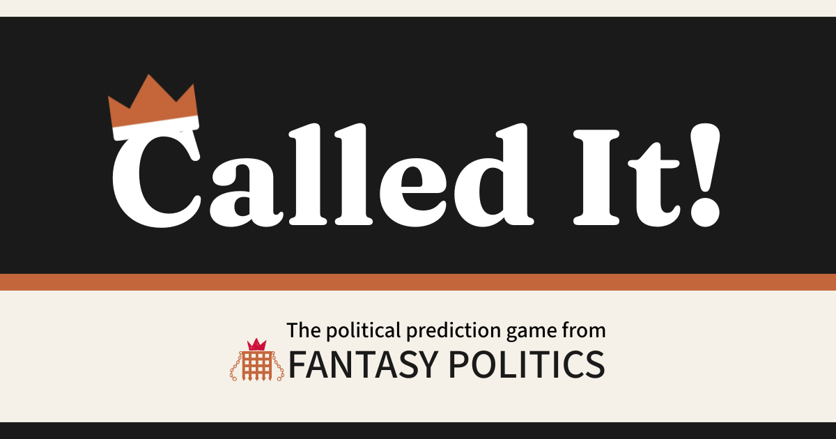 Homepage screenshot of called-it.uk